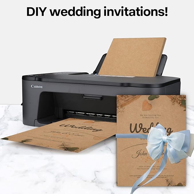 Brown Craft Cardstock 5x7 Blank Cards, Goefun 100 Pack 80lb Cover Card Stock for Invitations, Business, Greetings, DIY