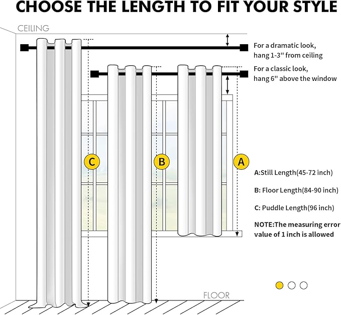 MIULEE Beige Blackout Curtains for Bedroom Living Room 96 Inches Long 2 Panels, Thermal Insulated Room Darkening Drapes Solid Grommet Top Noise Reduction Light Blocking Window Treatments 40x96 Inch