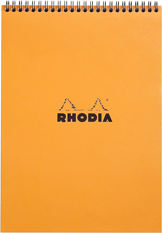 Rhodia Wirebound Pad 8.25x11.75, Lined, Orange