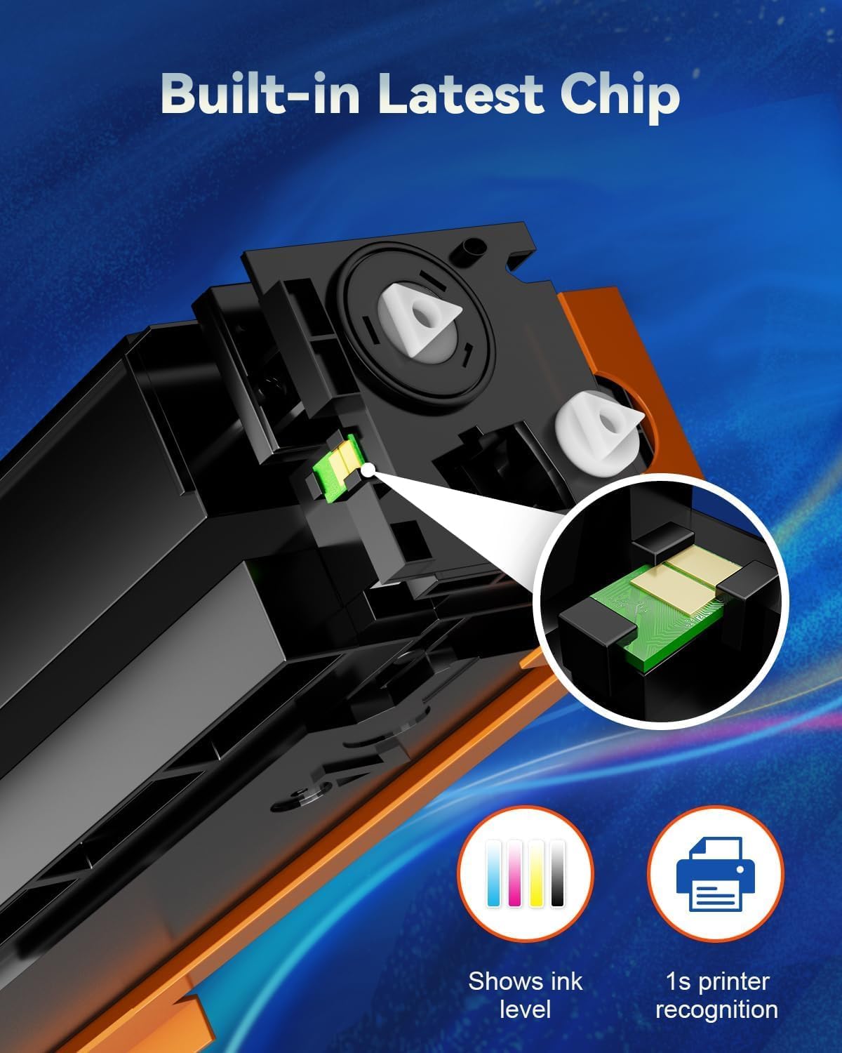 138A Toner Cartridge Replacement for HP 138A 138 A 138X 138 X Toner Cartridge ( with Chip ) Use for HP Laserjet Pro 3001dw 3001fdw MFP 3101fdw (2 Black)