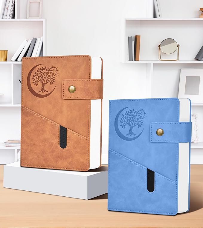 365 Page Thick Lined Journal Notebook for Men Women, A4 Large Leather Journals for Writing, Hardcover Notebooks for Work, School, Note Taking, Business, Travel Diary, College Ruled 8.5" x 11"