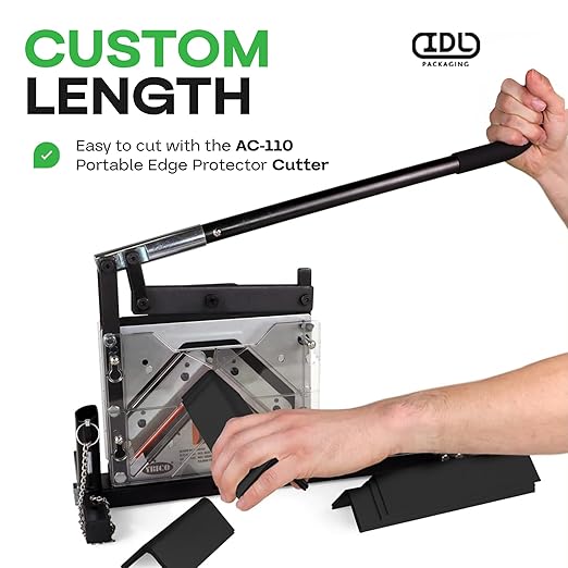 IDL Packaging 2” x 2” x 36” Cardboard Edge Protector (Pack of 200) - Corner Protectors for Shipping, Storage, & Moving – Reinforced Corner Guard Protection for Pallets, Wall Corners, & Furniture