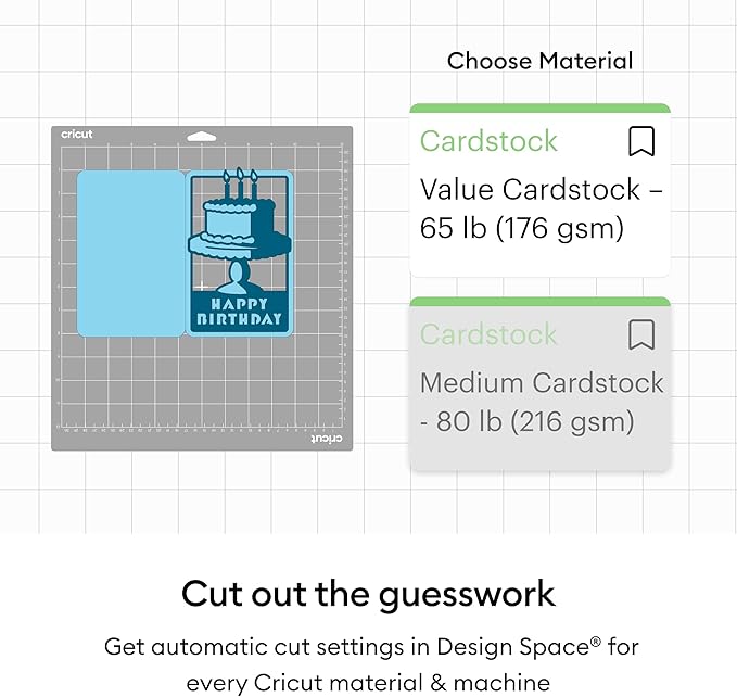 Cricut® Value Cardstock, Pastels Sampler - 8.5 in x 11 in (80 ct)