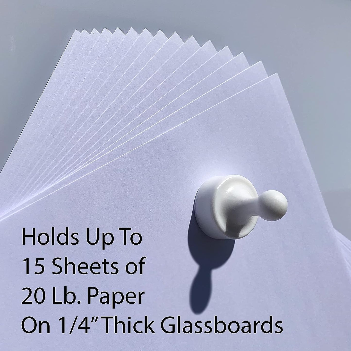 GLASSBOARD STUDIO Powerful Neodymium Magnets, Pawn-Shaped - Strong Fridge/Refrigerator and Whiteboard Magnet, Ideal for Office, Kitchen, Crafts - Rare Earth, Heavy Duty (8, Meadow Lilac)