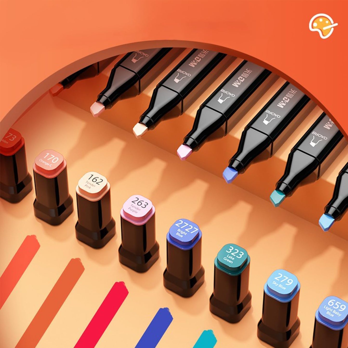 M&G 40 Colors Dual Tip Alcohol Markers, Dual Tip Art Sketch Marker for Adult Coloring Books, Doodling, Drawing Pens Permanent Markers for Mothers Day Gift,Chisel & Fine Tip