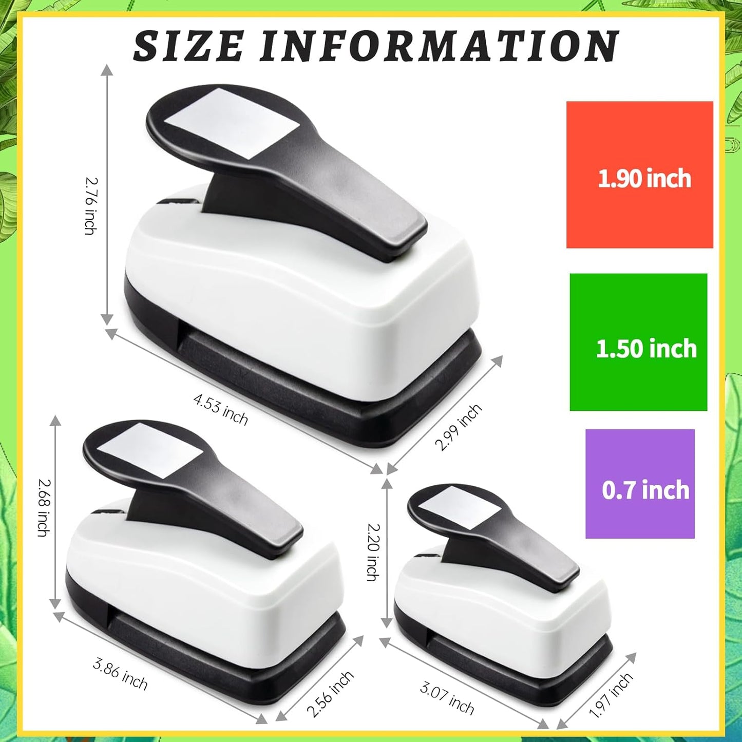 Square Hole Puncher Square Paper Punch Shape Punches for Paper Crafts