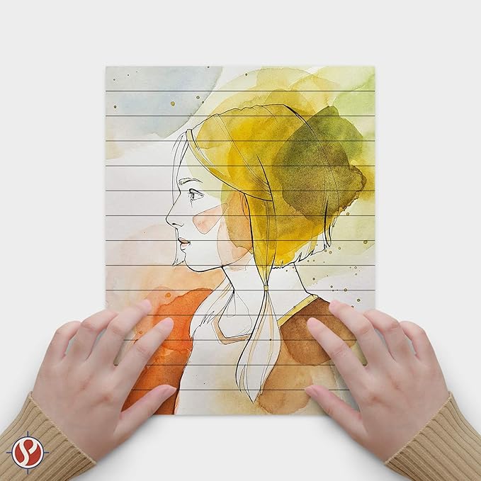 Memo Pads, White, With Black Lines – Lined Paper Notepads, Scratch / Writing Pad for Planning, To-Do Lists, Appointments, Reminders, Home, Office – 50 Sheets Per Pad, 10 Pads per Pack – 4.25" x 5.5"