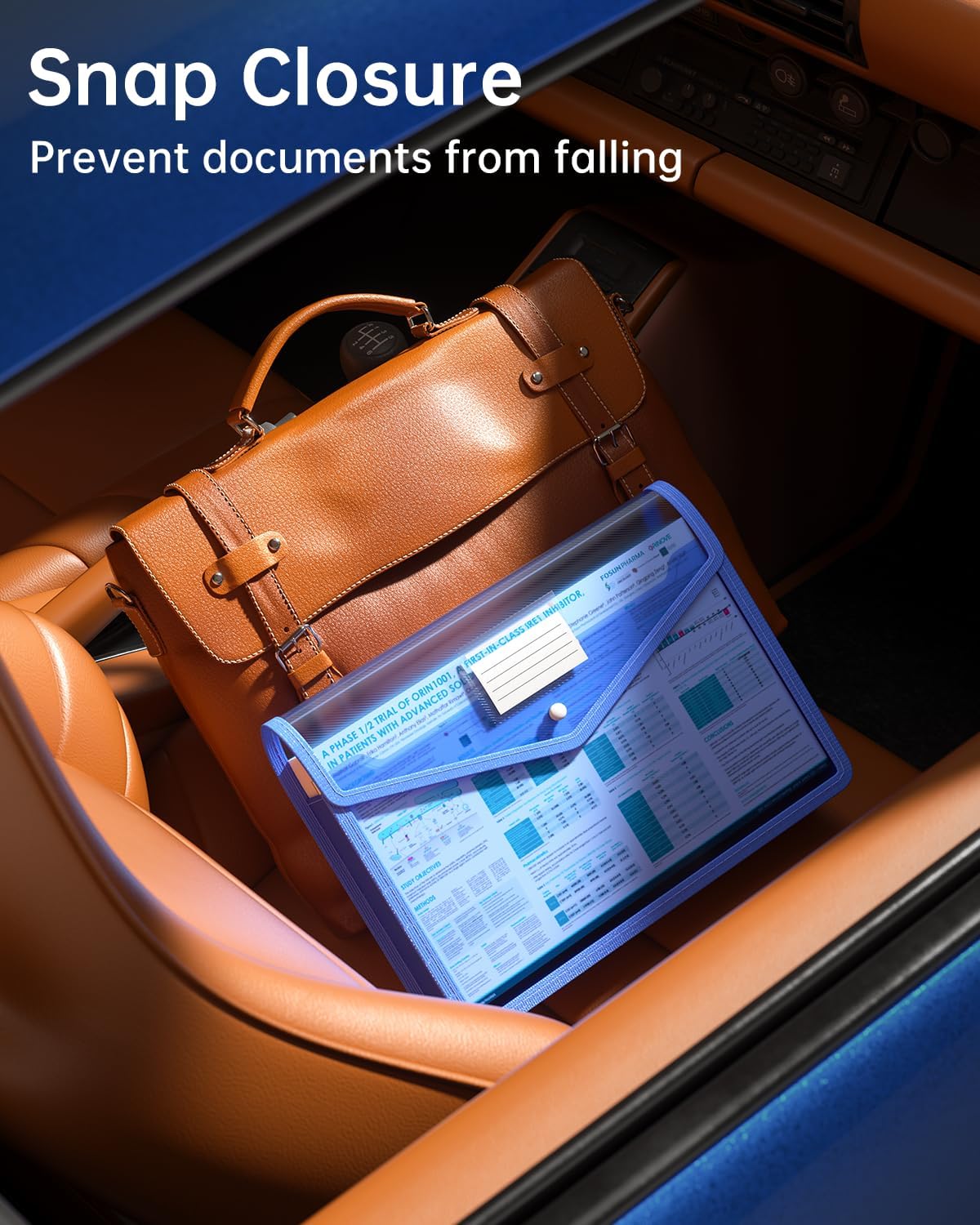 7 Pack B4 Plastic File Folders, Waterproof Transparent Expandable File Folder, Expanding File Folder Plastic File Folders, Portable Large Capacity B4 File Wallet for Office/Business/School