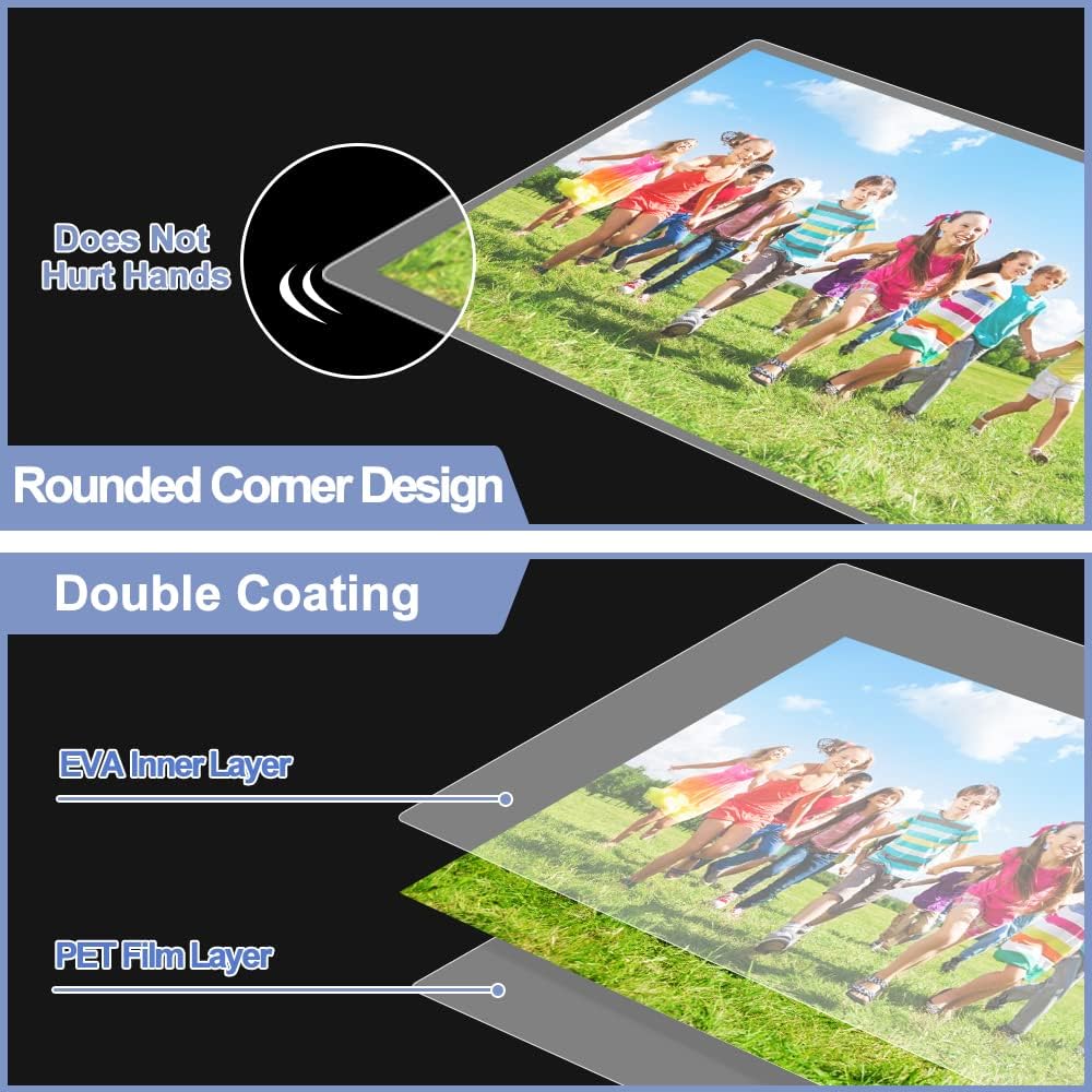 Laminating Sheets, PANDRI 300 Pack Thermal Laminator Pouches Holds 8.5 x 11 Inch, 5 Mil Clear Laminator Paper 9 x 11.5 Inch, Letter Size