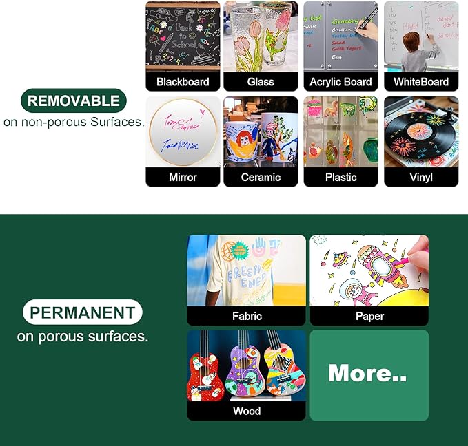 SILENART Purple Chalk Markers for Blackboard, Liquid Chalk Marker Pen for Chalkboard Dry Erase Calendar Board Car Windows Glass Menu Board - Erasable, Bold Tip, 8 Pack