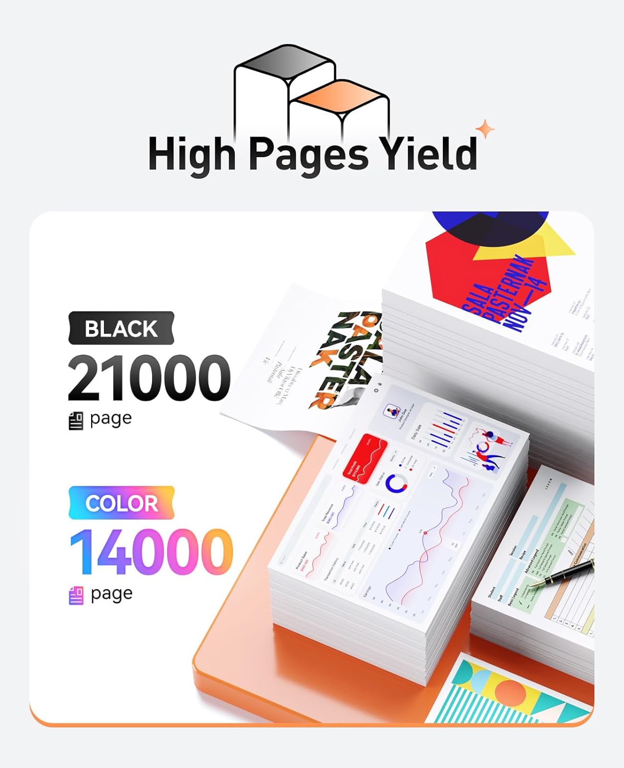 W9240MC W9241MC W9242MC W9243MC Toner Cartridge 4-Pack Extra High Yield With Chip Replacement for W9240MC Compatible for HP Color Laserjet Enterprise X55745 X55745dn Printer(Black Cyan Magenta Yellow)