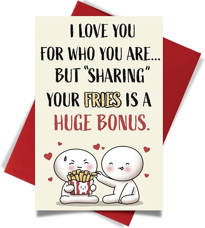 Cheerin Greeting Card with Envelope - Funny Anniversary Cards for Him - Humorous Birthday Card for Men - Anniversary Cards for Husband, Boyfriend and Fiance