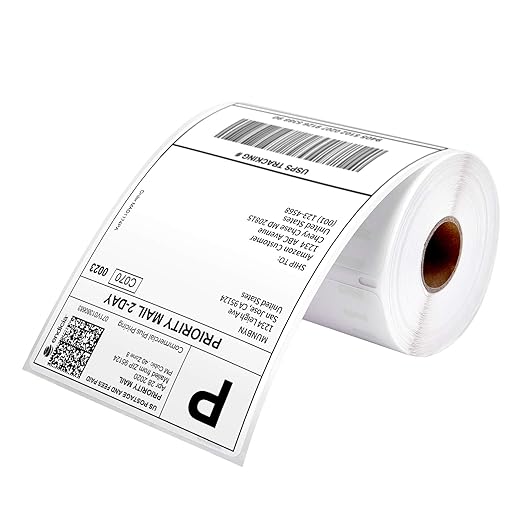 MUNBYN 4"x6" Direct Thermal Printer Label, Shipping Labels Compatible with Rollo, Jadens, Nelko, DYMO 4XL 1744907,1755120, 220 Sheets/Roll