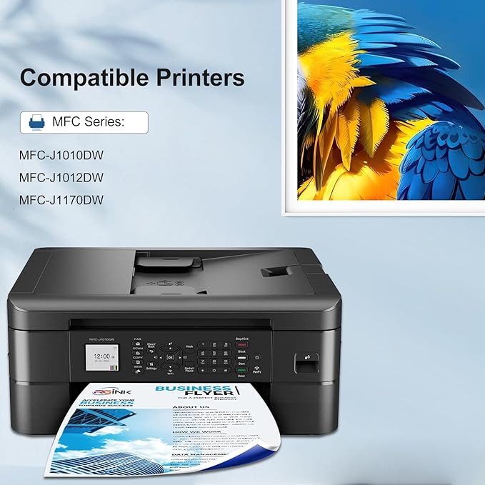 LC401XL Ink Cartridges for Brother Printer Compatible for LC401 Replacement for Brother LC401 Ink Cartridges LC401XL High Yield to use with MFC-J1010DW MFC-J1012DW MFC-J1170DW Printer (4 Pack, XL)