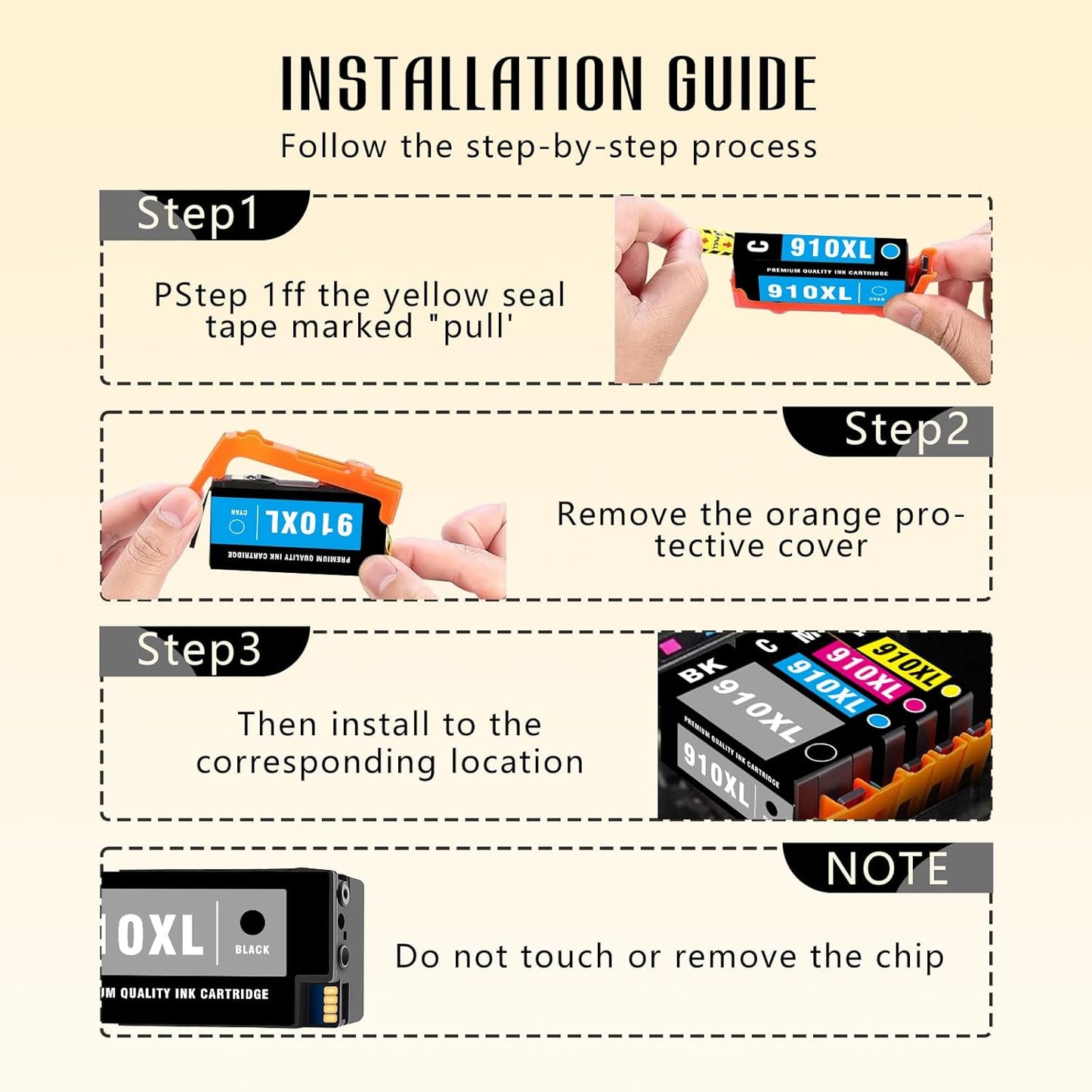 910 910XL 8020 Black Ink Cartridges for Printers Replacement for HP 910XL 910 XL Black Ink Cartridge for HP910 HP910XL for HP Ink 910 for OfficeJet Pro 8025 8035 8010 8015 8018 8020 8022 8028 8030