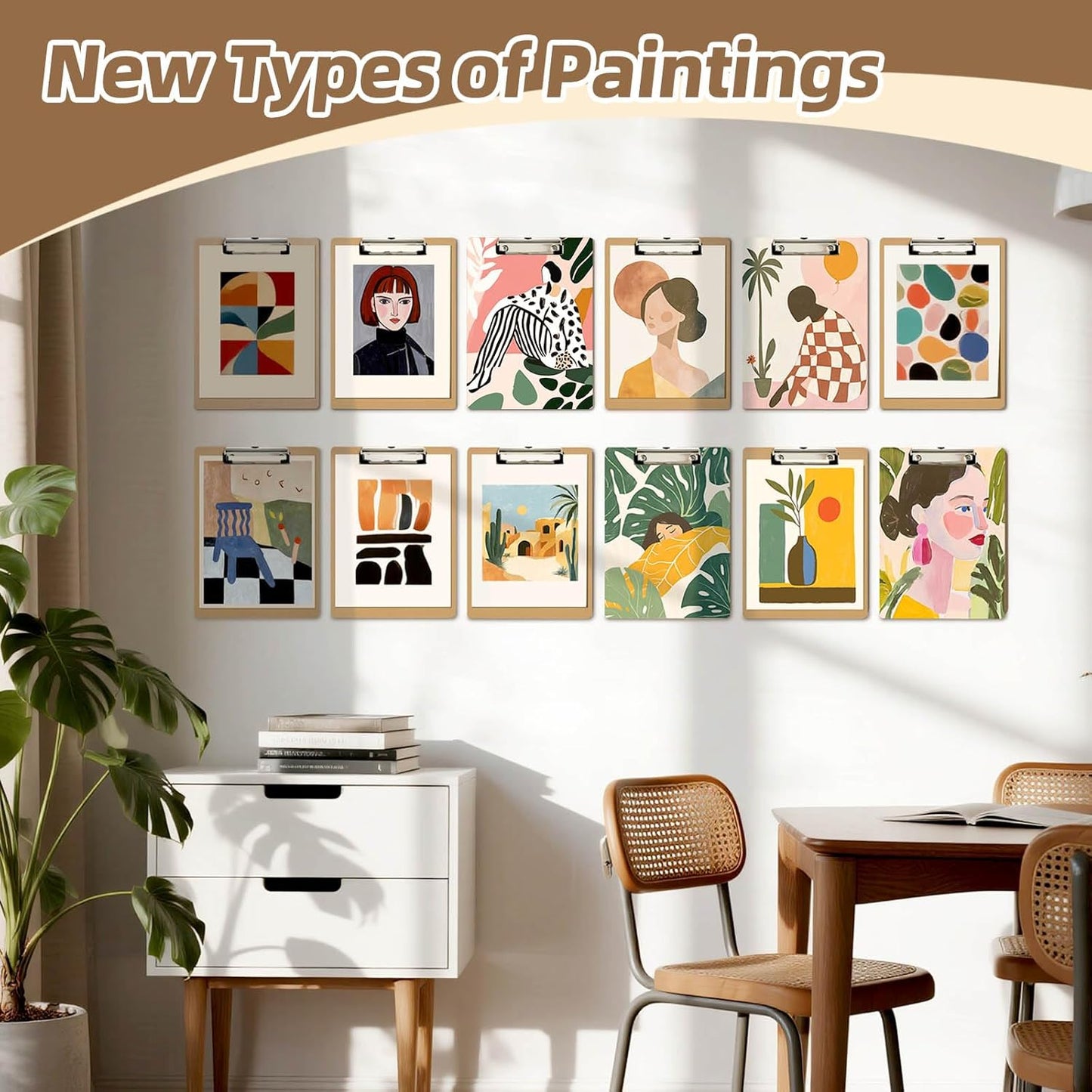 HappyHapi 20 Pack Clipboard 8.5 x 11 Letter Size Clip Boards Bulk, A4 Wooden Hardboard Office Clipboards Pack for Classroom, Work-Meetings, Brown