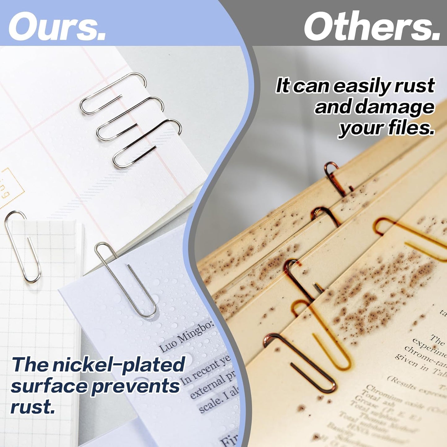 Deli #1 Nonskid Paper Clips, 600 Medium Paper Clips, 6 Boxes of 100 Each, Silver