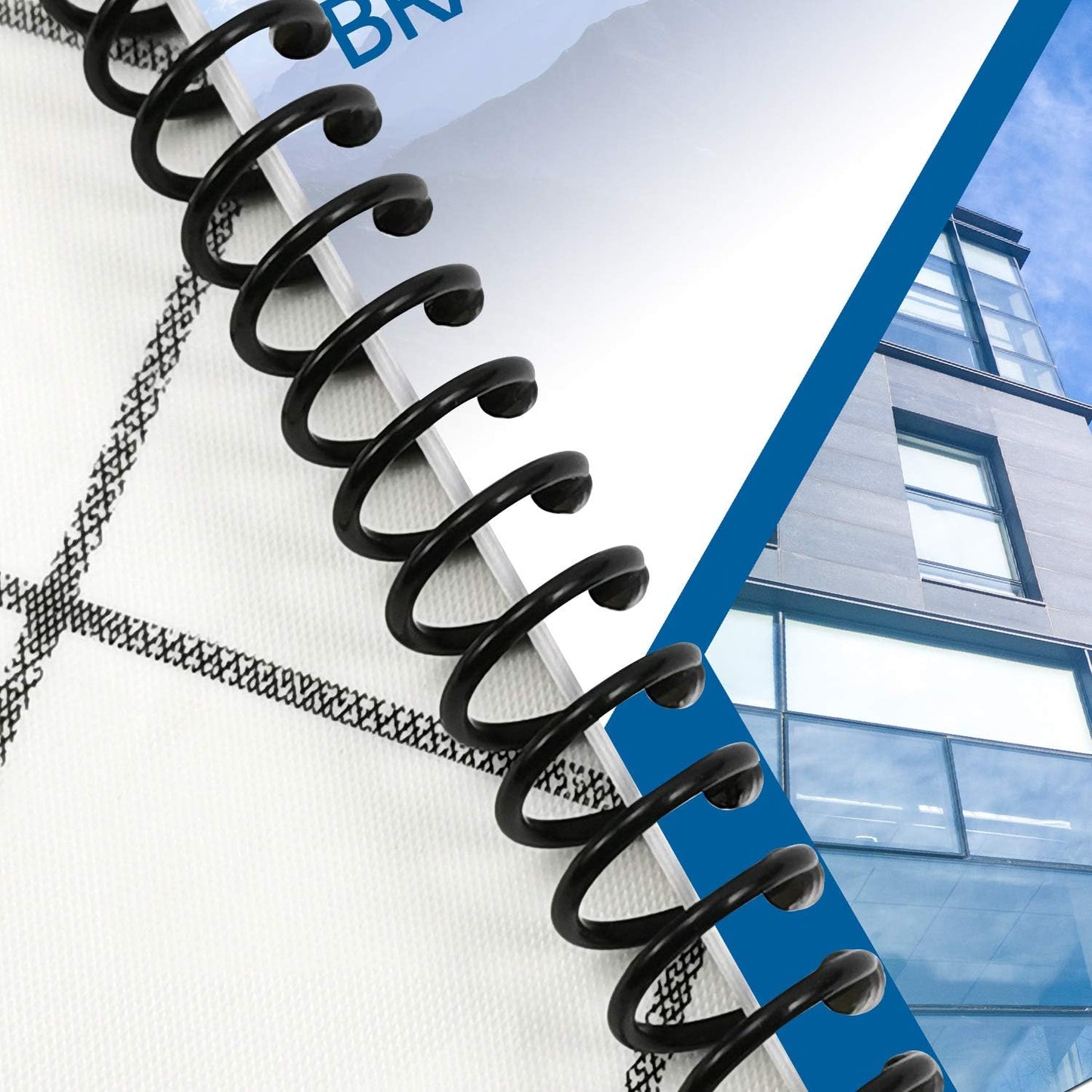 Rayson Plastic Spiral Binding Coil 5/8" (15.9mm), 140 Sheet Capacity, 4:1 Pitch Black Coil Bindings Spines - 100/Box for Business and Educational Purposes