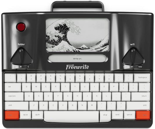 Freewrite Smart Typewriter | Digital Typewriter with E Ink Display for Distraction-Free Writing | WiFi-Enabled Word Processor Syncs Directly to The Cloud | Dedicated Drafting Machine for Authors