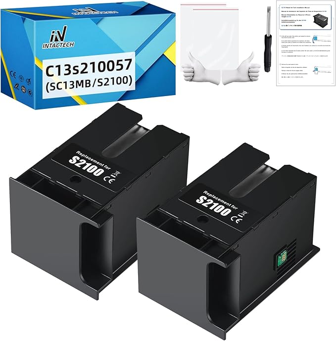 C13S210057 Maintenance Box Tank (C13S210057 / SC13MB / S2100) Replacement for SureColor F570 F571 T2170 T3170 T5170 Printer 2-Pack