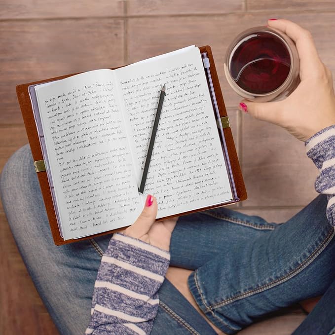 Vetbuosa Letter to Mom in Heaven Leather Journal,Memorial Gifts for Loss of Mom,Loss of a Mother Sympathy Gifts,Bereavement Gift Idea,In Memory of Loved One Gifts