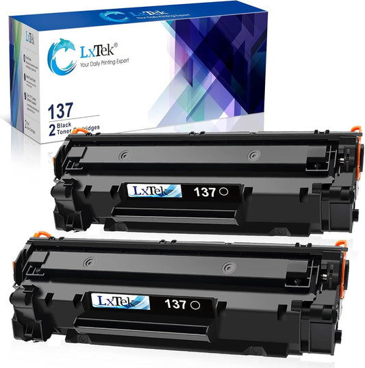 LxTek Compatible Toner Cartridge Replacement for Canon 137 Black Toner Cartridge 137 CRG137 to Use with Imageclass D570 MF232w MF242dw MF240 MF230 MF216n MF236n(2 Pack, 137 Black)