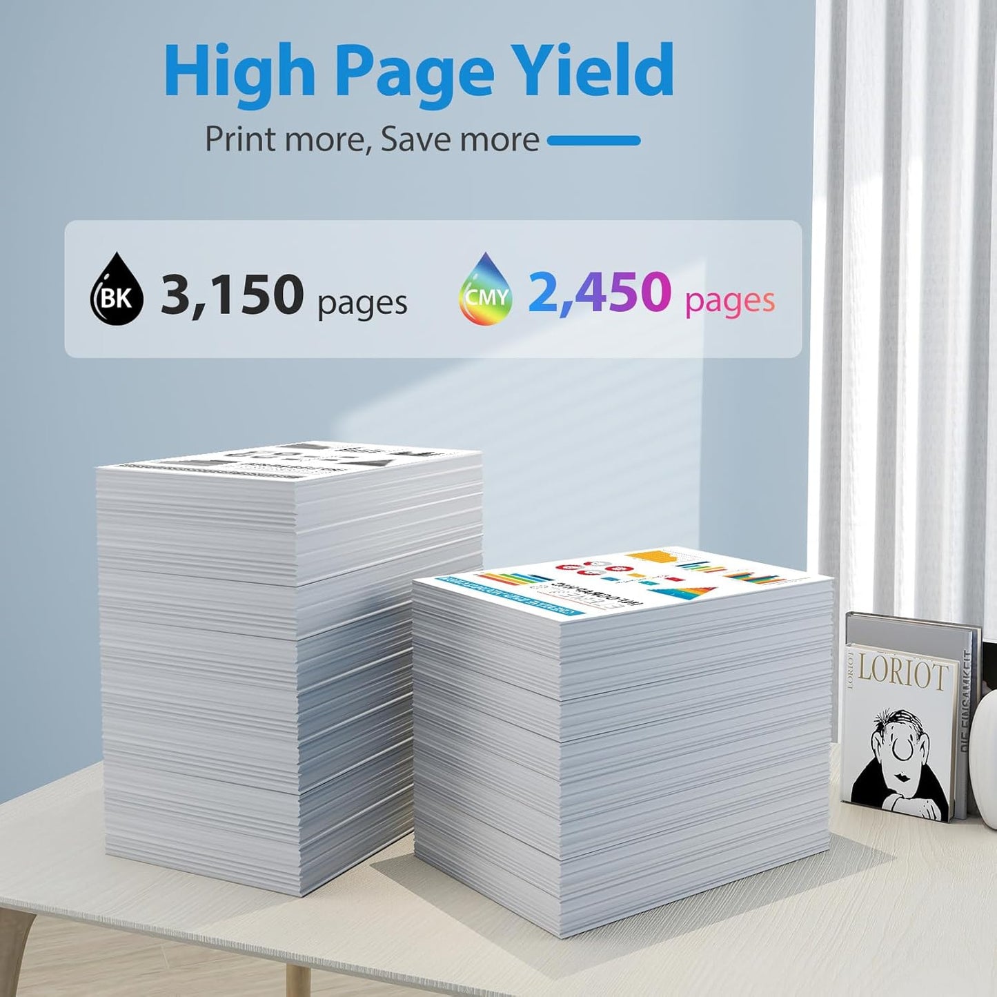 212A Toner Cartridges High Yield MFP M479fdw Compatible W2120A with Color Enterprise M555dn M554dn M555x Printer (B/C/Y/M)