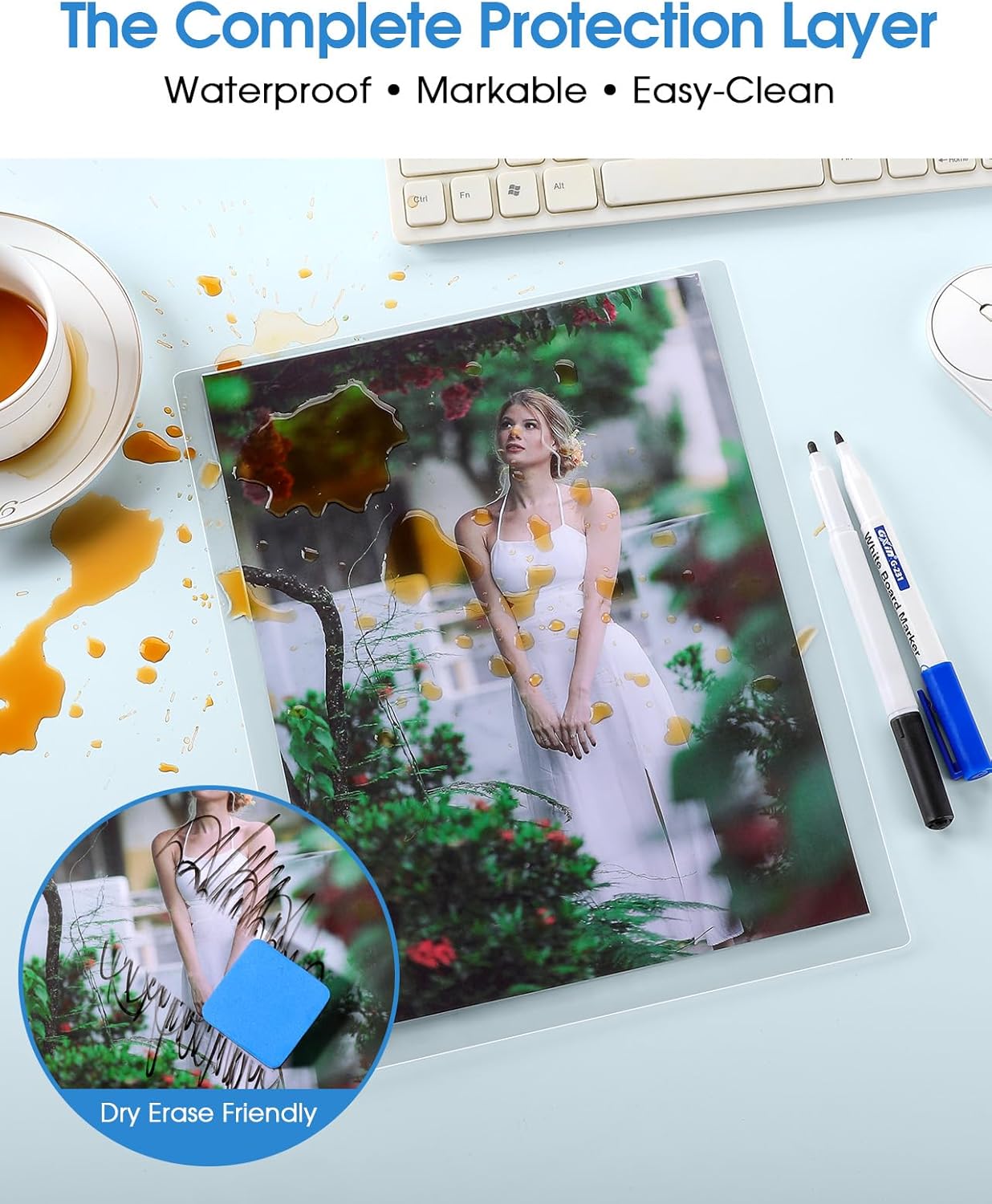 KTRIO Laminating Sheets 5 Mil, Hold 8.5 x 11 inches Sheet, 100 Pack, Clear Thermal Laminate Pouches for Laminator, 9 x 11.5 inches Lamination Sheets for School, Home & Office