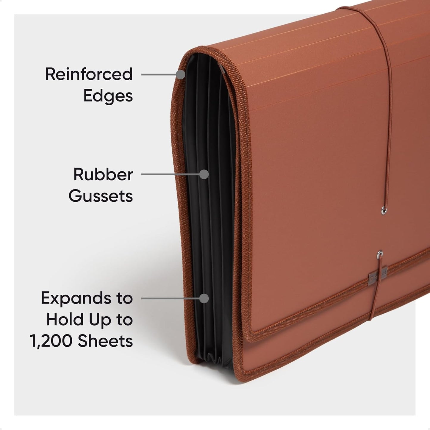 Smead Tuff Premium Poly Wallet, Accordion File Organizer for File Folders, Letter Size, 5-1/4 inch Expansion, Office Supplies, Document Organizer (73788)