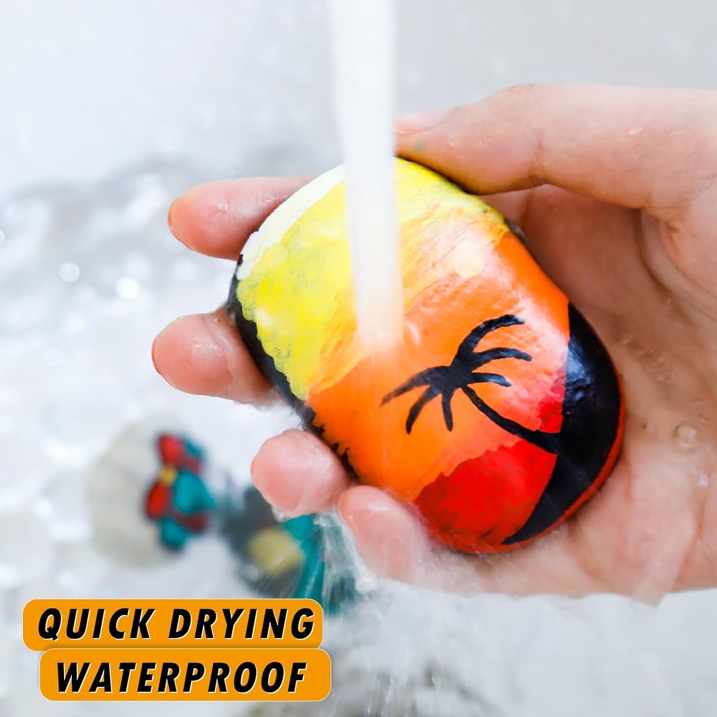 Silver Paint Markers, 8 Pack Oil-Based Waterproof Quick Dry Permanent Paint Pen Set for Rocks Painting, Wood, Fabric, Plastic, Canvas, Glass, Mugs, Metal, Tire, Stone, DIY Craft, Grey, Gray