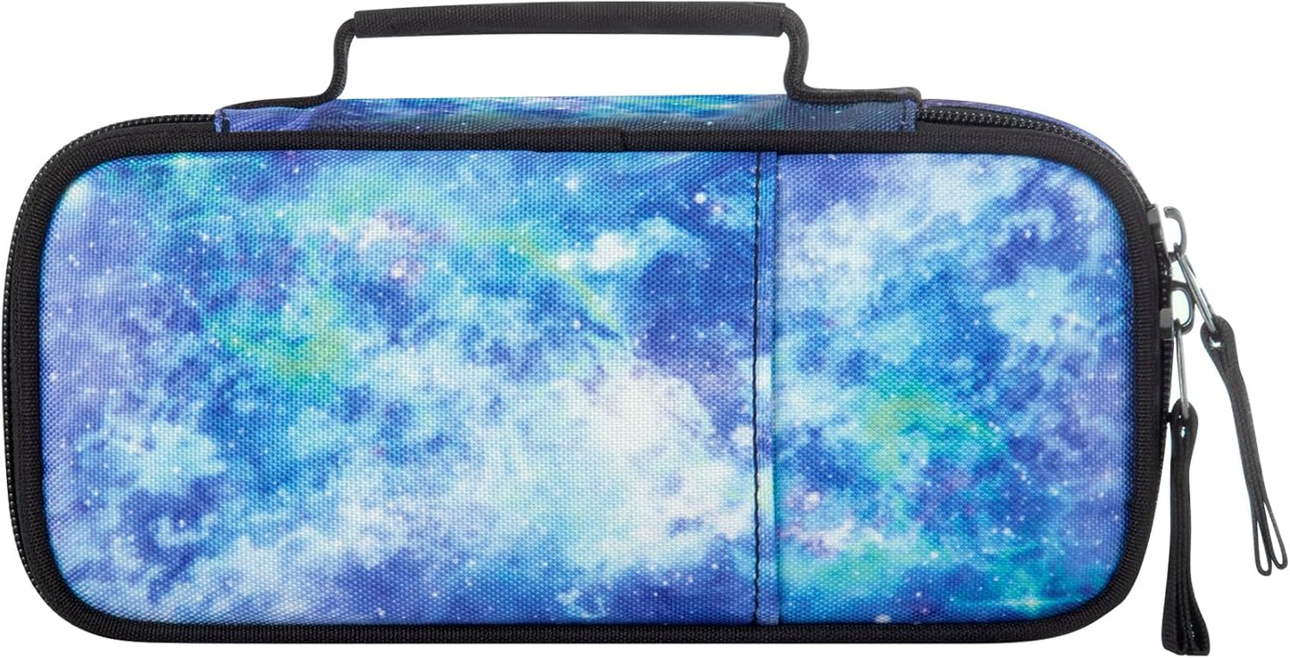 Choco Mocha Sky Pencil Case for Boys, Soft Pencil Case Kids Pencils Pouch for Kindergarten Boys, Blue