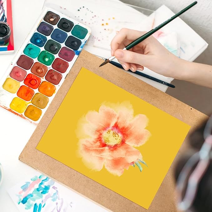 OcePor 100 Sheets Yellow Cardstock Paper, Colored Printer Paper 8.5 x 11, Card Stock Thick Construction for Craft,Scrapbook，Office Printing, Invitations, Certificates，92 lb/250gsm