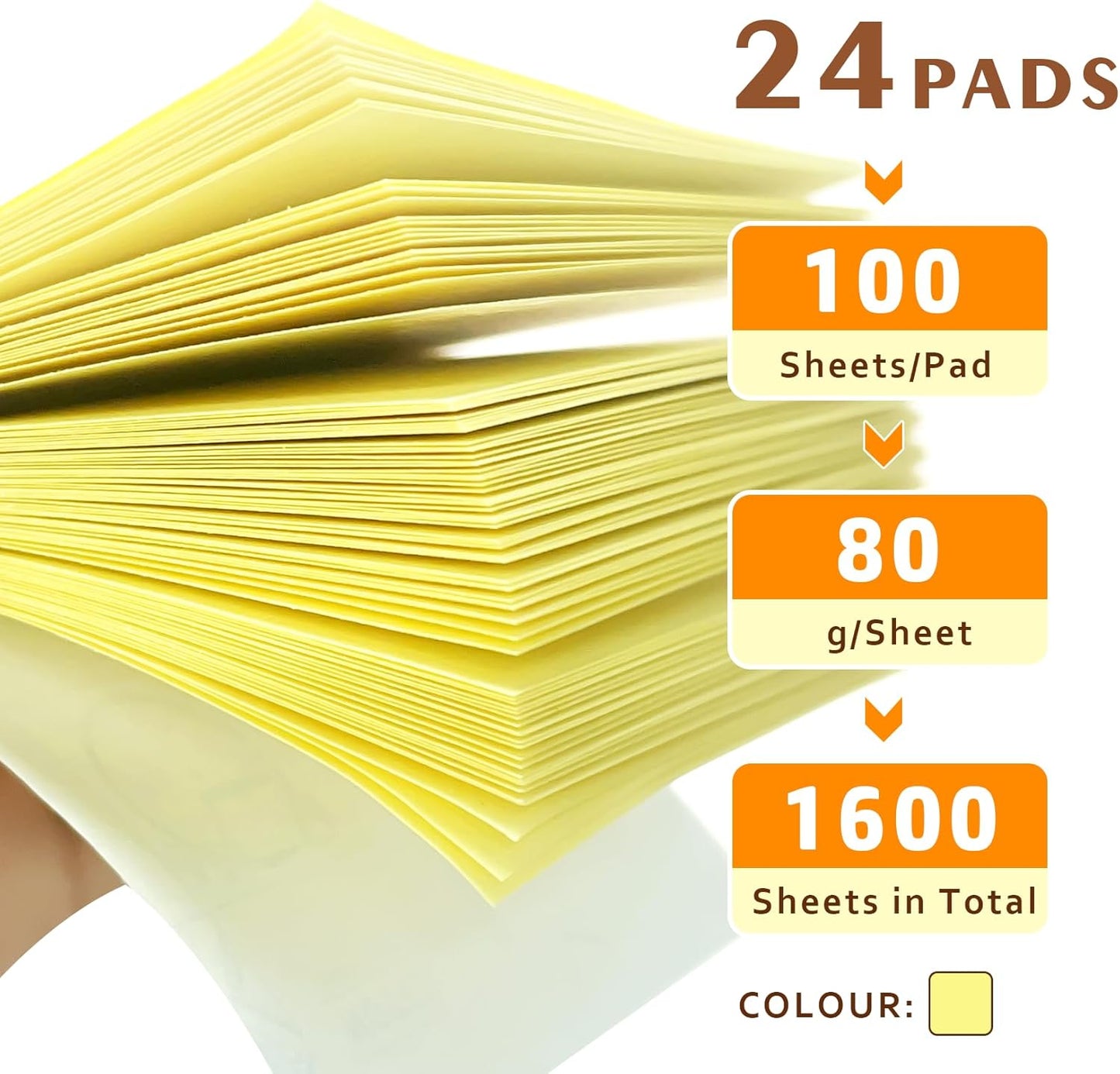 2 x 1.5in Sticky Notes Mini, Yellow Sticky Notes,1600pcs Notes Pads Small Memo Pads,100 Sheets/Pad Strong Self-Stick Pads, Bulk Tiny Pads Easy to Post Notes for Home, Meeting(16Pack)