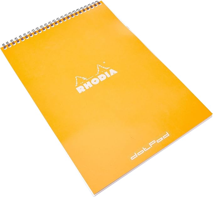 Rhodia Wirebound Notepad, A4, Dot - Orange