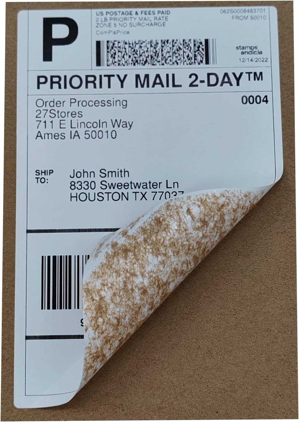 500 4x6 (100x150mm) Fanfold Direct Thermal Shipping Labels – 500 Commercial Grade Labels