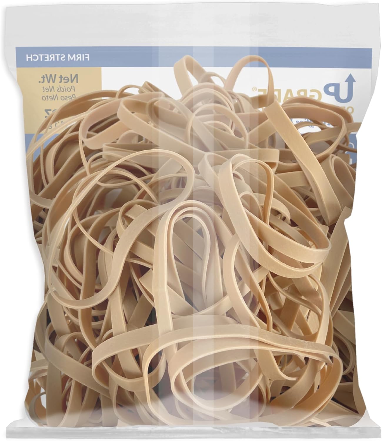 Upgrade Office Supply Rubber Bands, Size 64 (3-1/2 x 1/4), 80 Bands, 1/4 lb, 3-Pack, USA