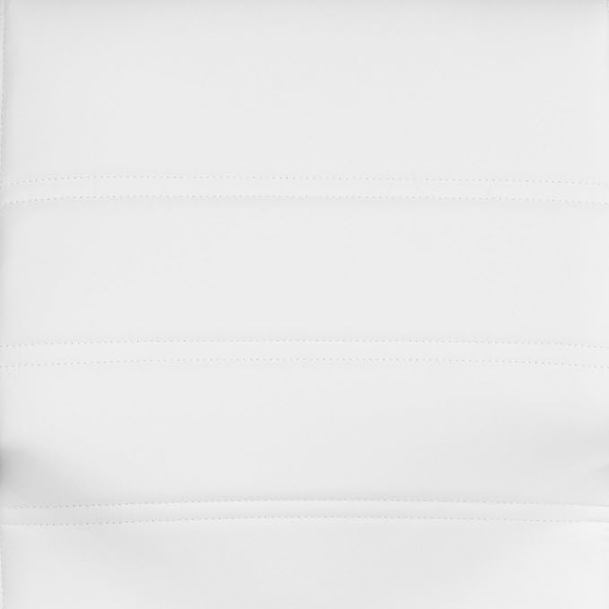 Flash Furniture Whitney Mid-Back Swivel LeatherSoft Desk Chair with Padded Seat and Armrests, Adjustable Height Padded LeatherSoft Office Chair, White/Rose Gold