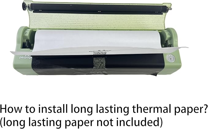 IOOIOO (auto Flatten Rolled Paper Inkless Portable Thermal Letter/A4 Printer, for Rolled Thermal Paper(Printing Lasting 2-15 Years or as Long as Laser Printer)