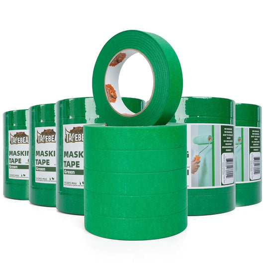 Green Painters Tape Multi-Surface Masking Tape 0.94 inch x 60 Yard, Indoor and Outdoor Painting Tape, Residue Free Easy Removal with Sharp Lines, Paint Tape for Walls, Auto, Home, 36Rolls