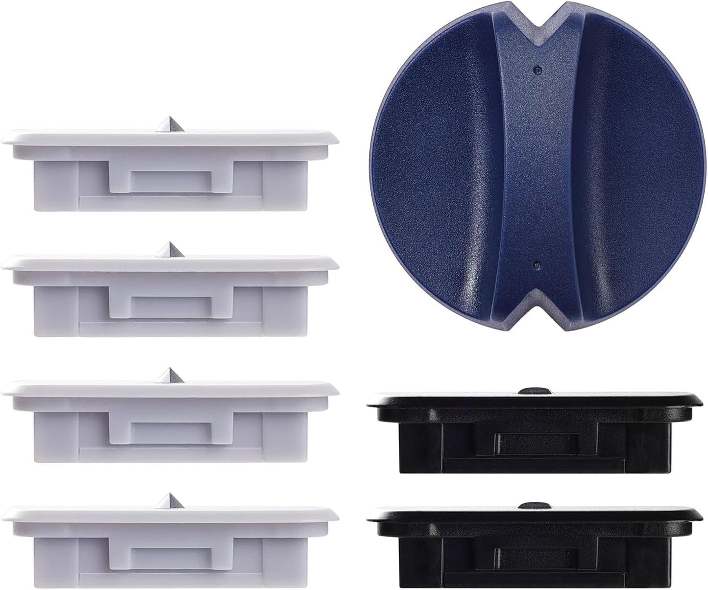 6-Pack Trimmer Replacement Blades for Fiskars Paper Trimmer, Replacement Blade for All Series of Fiskars/Portable&Precision Trimmer,Arts and Crafts,4 Cutting&2 Scoring Blades,a Slider,Blue