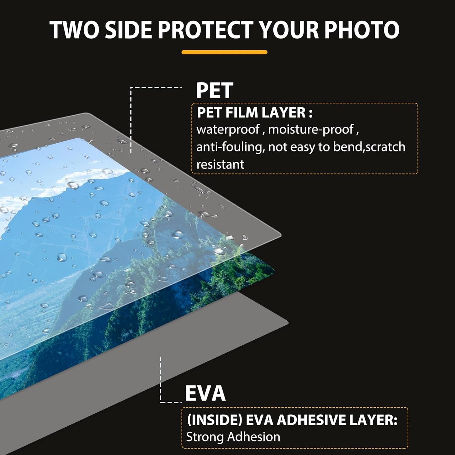 500 Pack Laminating Sheets, Holds 8.5 x 11 Inch Sheets, 3 mil, 9 x 11.5 Inches Thermal Laminating Pouches Lamination Sheet Paper for Laminator, Clear, Letter Size, Office and School Supplies