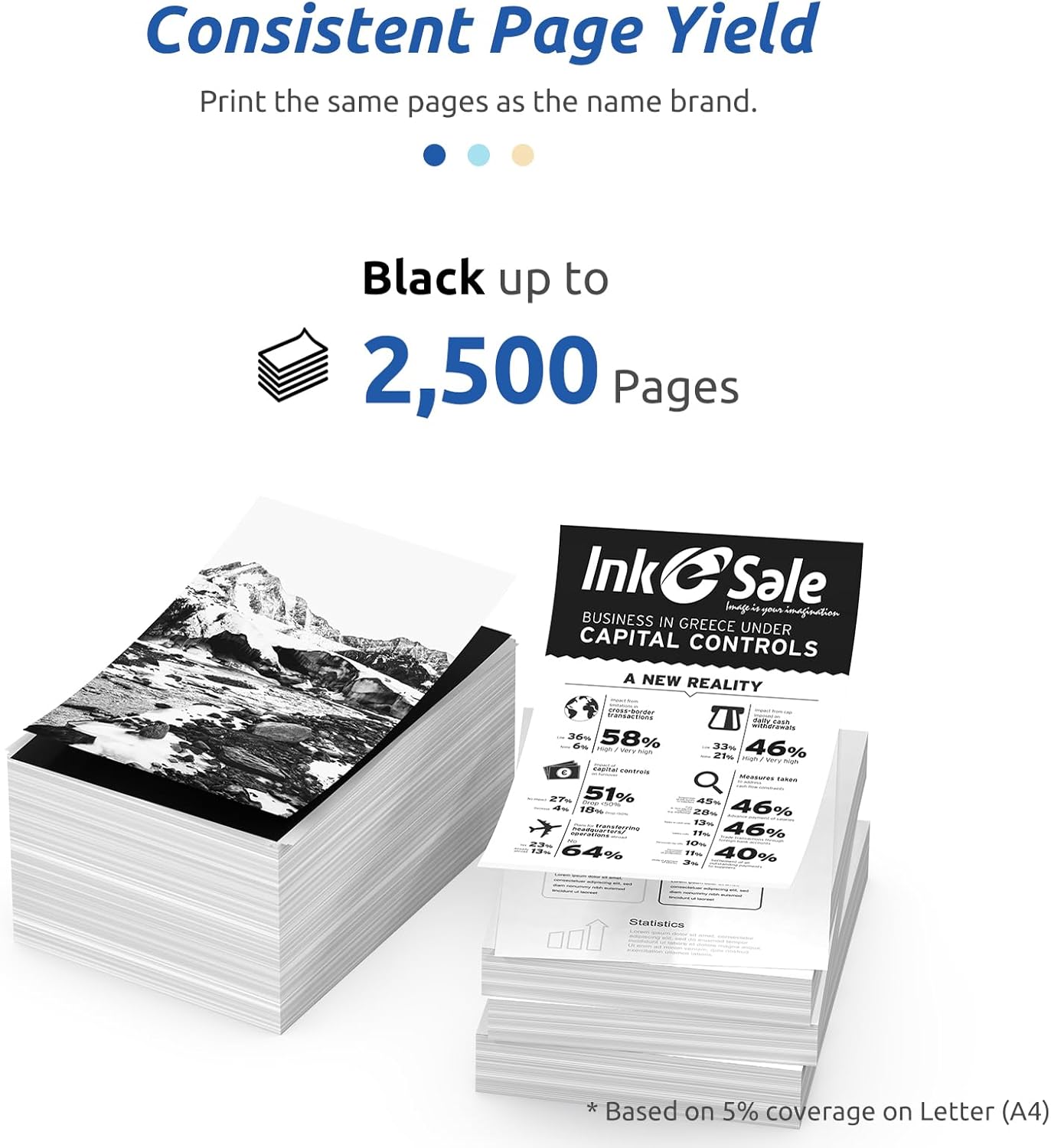 INK E-SALE 071H 071 High Capacity Toner Cartridge Replacement for Canon 071 071H Black Toner use for Canon imageCLASS LBP122dw MF273dw MF275dw MF272dw LBP120 MF270 Printer (Black,1-Pack)