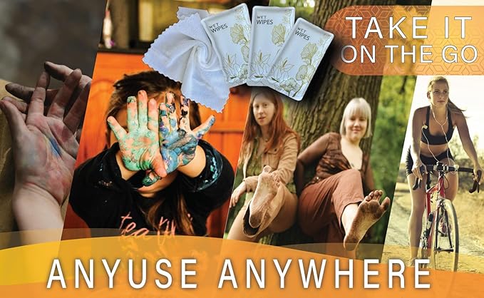 Luxury Wet Wipes, 100 Individually Wrapped Microfiber Textured Non-Scented Personal Hygiene Cleansing Wipes for women and men. Clean and refresh at the gym, camping, outdoors, and sporting events.