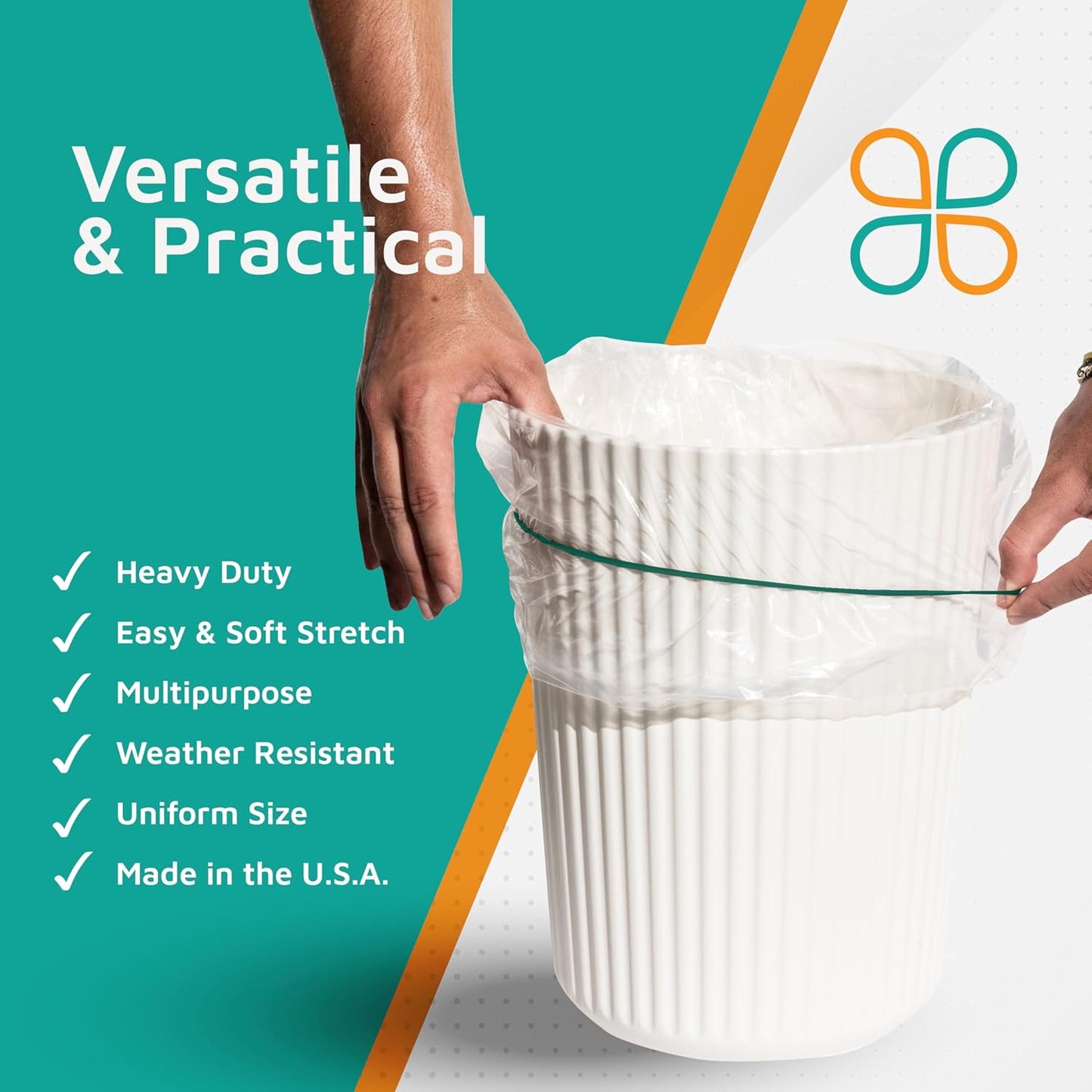 PlasticMill Forest Green Rubber Bands Size 33 (3 1/2" x 1/8") - #33 Colored Rubber Bands Office Supplies - Strong, Elastic Bands for Crafts, Balloon Garland, Cash, File Folders (500-Pack)