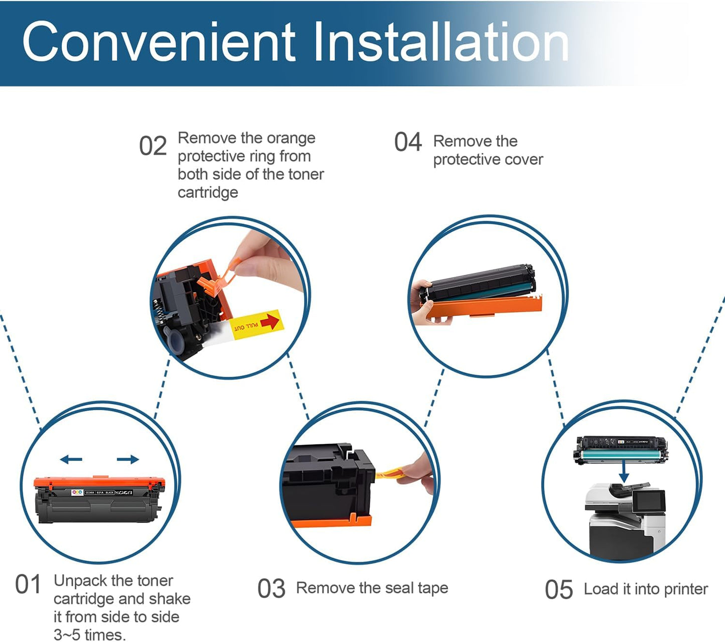 651A Toner Cartridges 4 Pack Compatible with 651A CE340A CE341A CE342A CE343A Toner Color Enterprise 700 MFP M775f M775z M775dn Printer Ink (Black, Cyan, Magenta, Yellow)