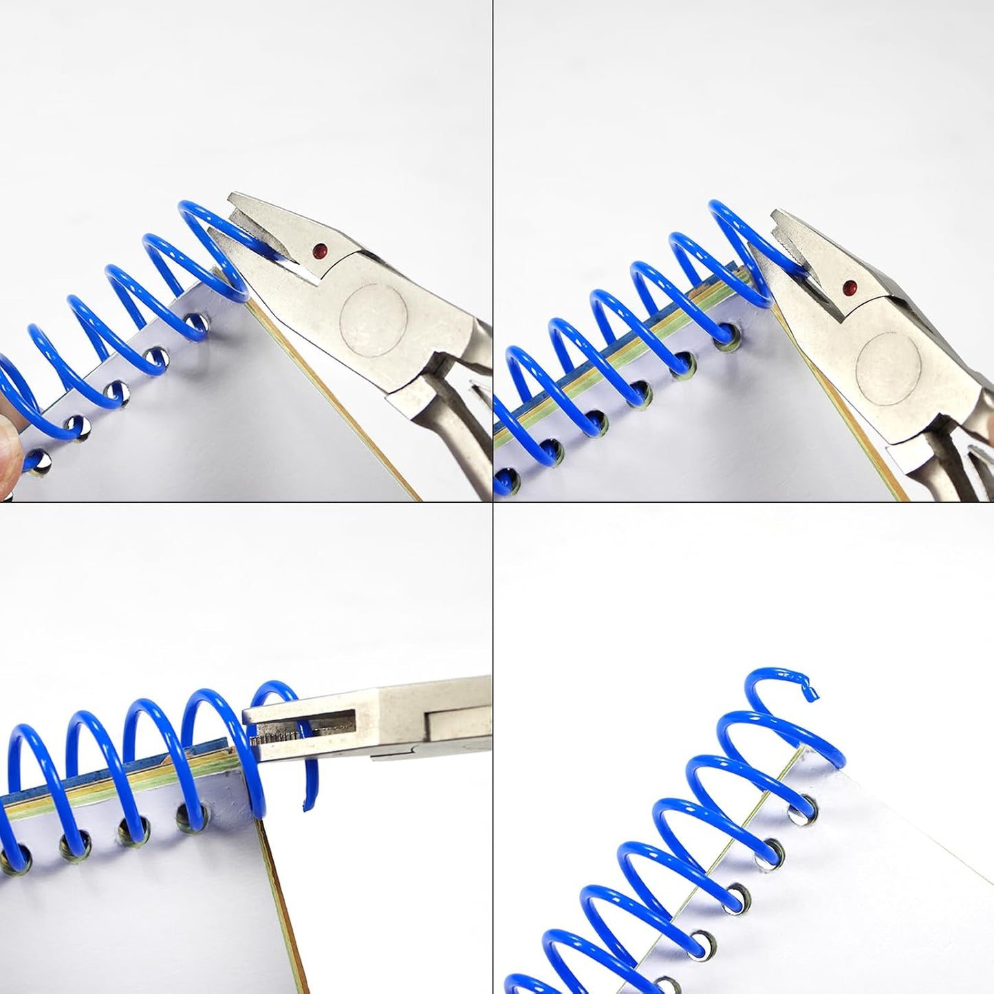 Rayson 5/8" Plastic Coil Binding Spines, 15.9mm Multicolored Spiral Binding Coil 140 Sheet Capacity, 4:1 Pitch - 100/Box for Business and Educational Purposes