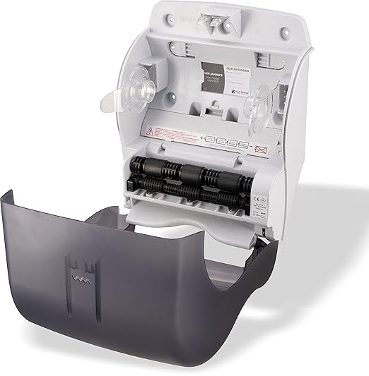 San Jamar Classic Tear-N-Dry Essence Plastic Paper Towel Dispenser, Towel Dispenser for Bathroom, 9.75 X 14.75 X 12.25 Inches, Black Pearl