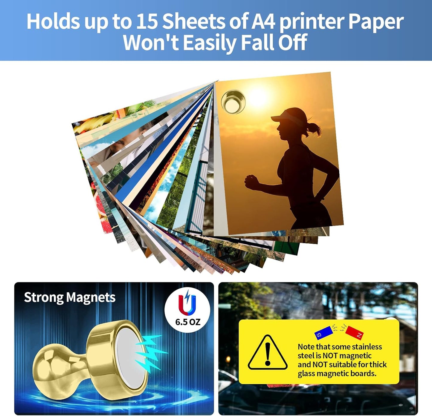 12Pack Gold Magnets for Whiteboard Cute Fridge Magnet Small Refrigerator Magnets Office Magnets for Fridge Whiteboard Billboard in Kitchen Home Classroom School