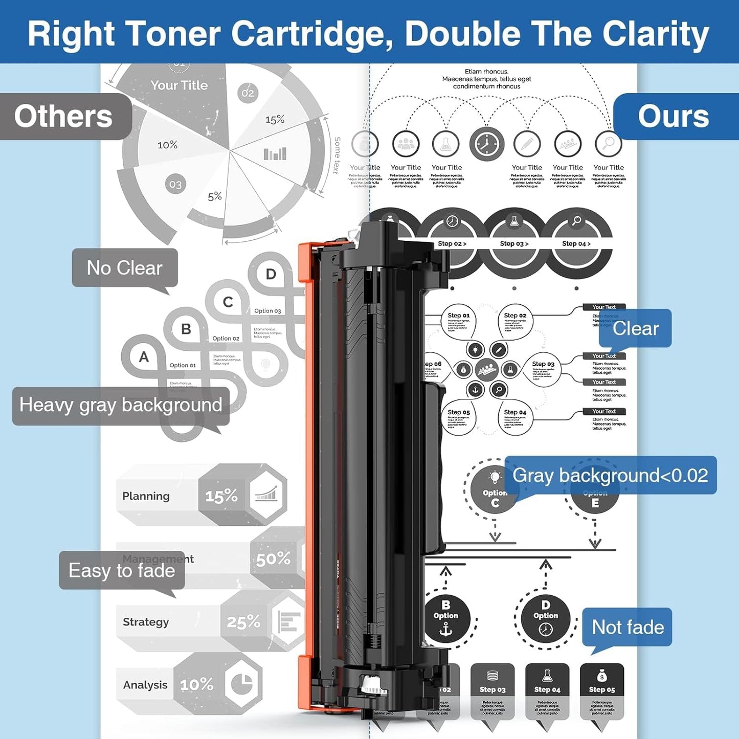 TN760 Toner Cartridge Compatible Replacement for Brother TN760 TN-760 TN730 TN-730 for MFC-L2690DW MFC-L2710DW MFC-L2750DW HL-L2370DW HL-L2395DW DCP-L2550DW HL-L2350DW Printer Toner Cartridges(4 Pack)