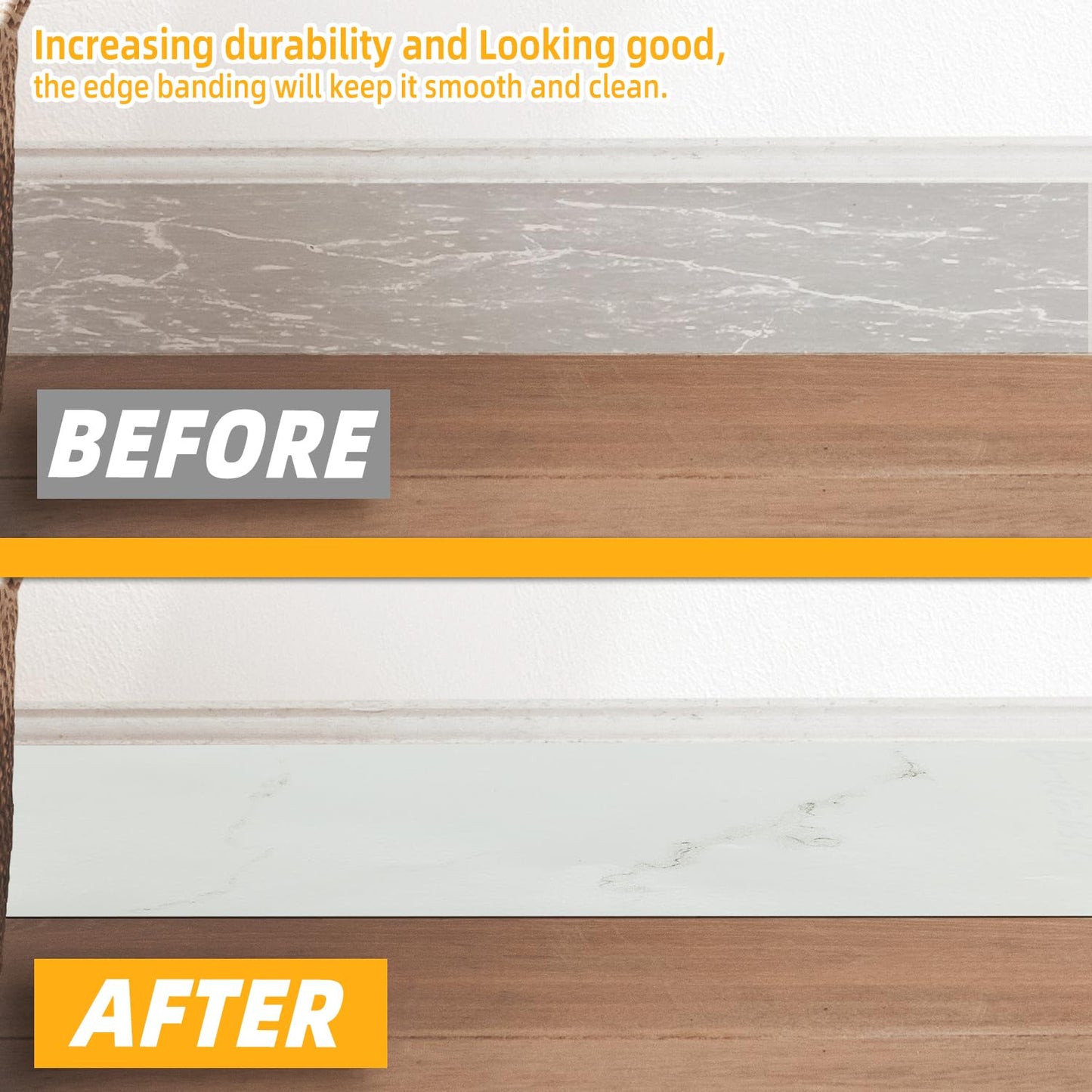 GSCIT Club Wood Grain Repair Tape, 2.4 inch X 15ft Self Adhesive Marble Grain Repair Patch for Tables, Chairs, Baseboards, Doors, Windows, Floors, Handicraft DIY.